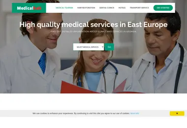 Screenshot of medicalhub.ge
