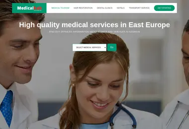 Screenshot of medicalhub.ge