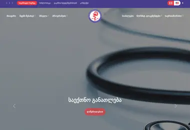 medicalschool.edu.ge-ის ეკრანის სურათი