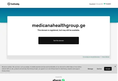 Screenshot of medicanahealthgroup.ge