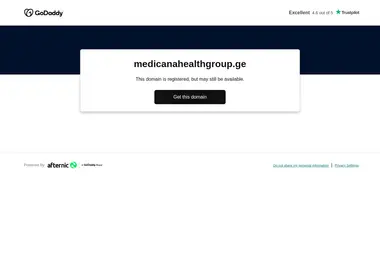 Screenshot of medicanahealthgroup.ge