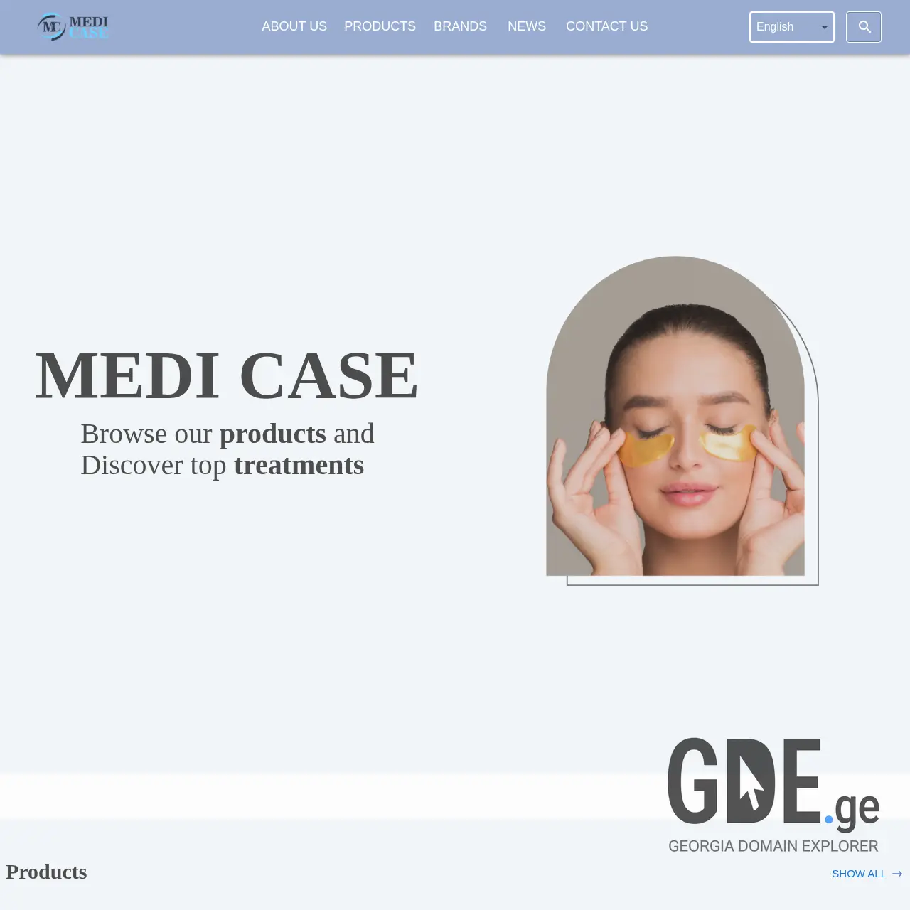 Screenshot of the site medicase.ge at 2025-12-11