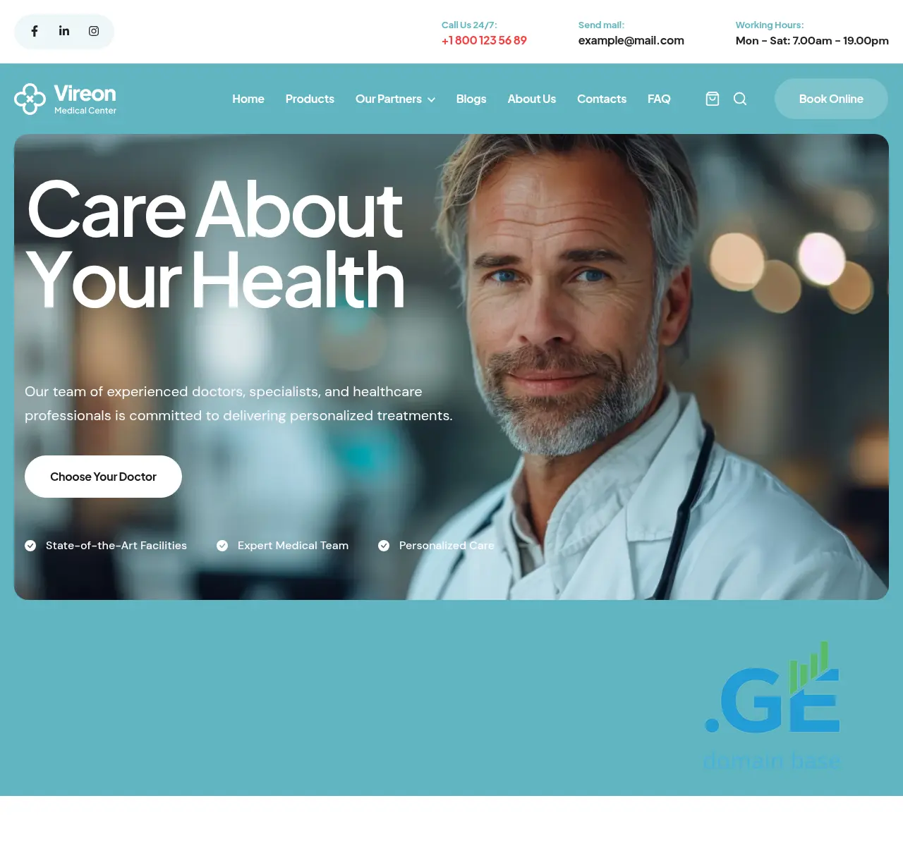 Screenshot of the site medigroupgeorgia.ge at 2025-11-13