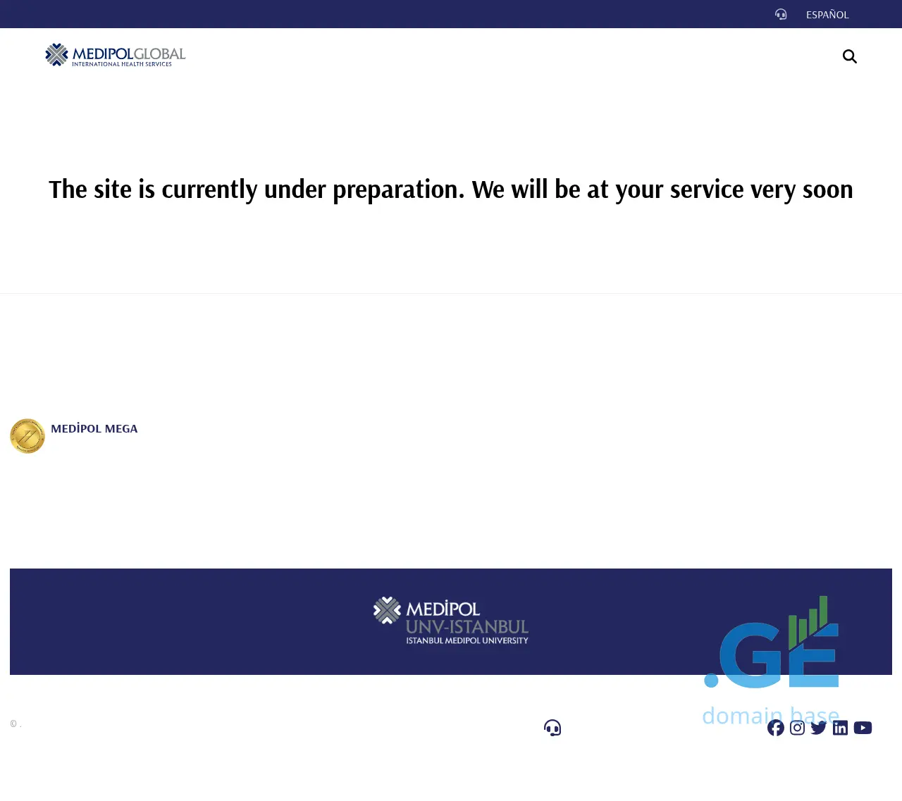 Screenshot of the site medipol.ge