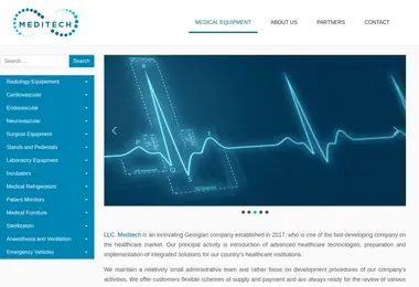 Скриншот meditech.ge