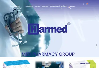 Screenshot of medpharmacygroup.ge