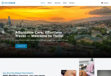 Скриншот medtour.ge