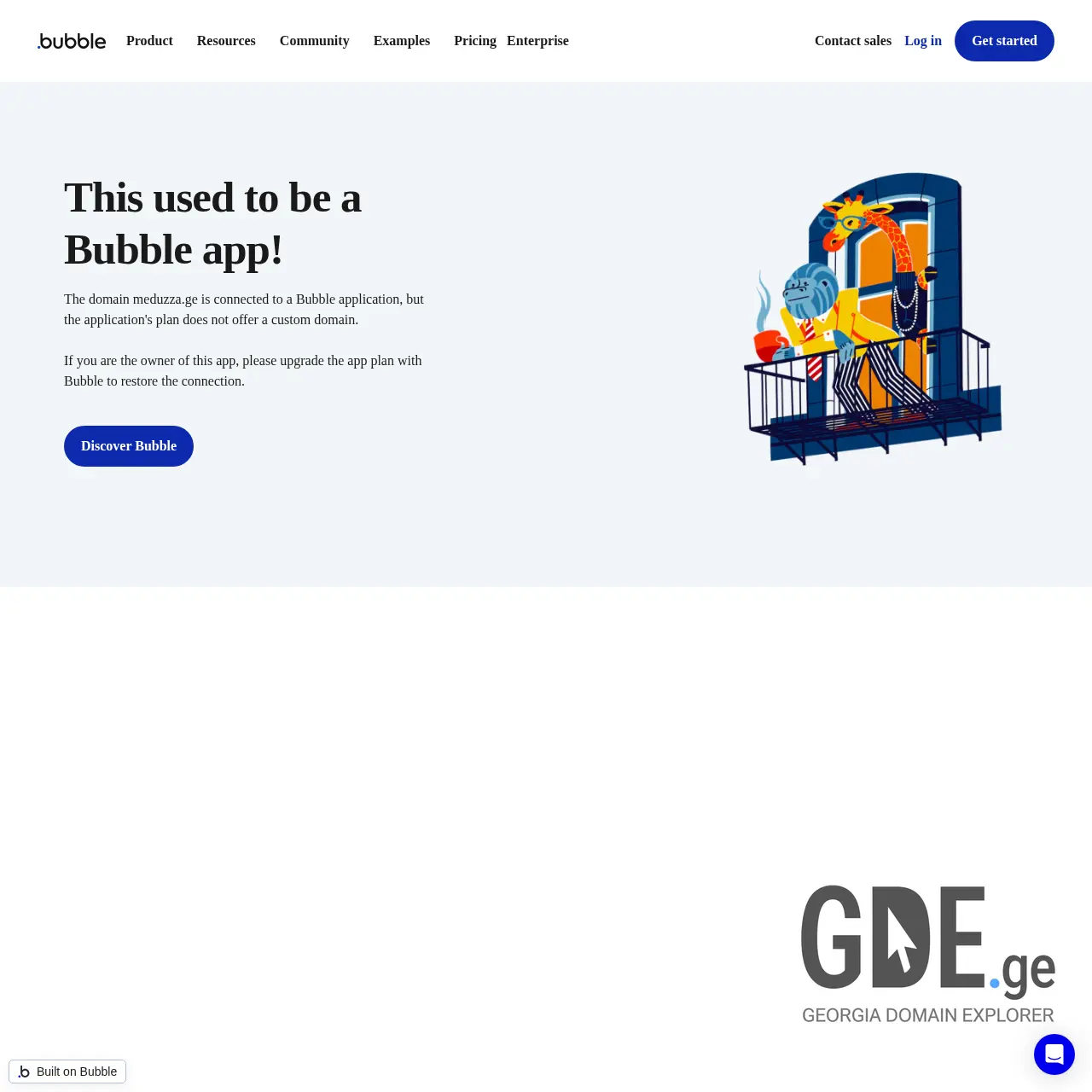 Screenshot of the site meduzza.ge at 2025-12-12