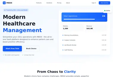 Screenshot of medxhealth.ge