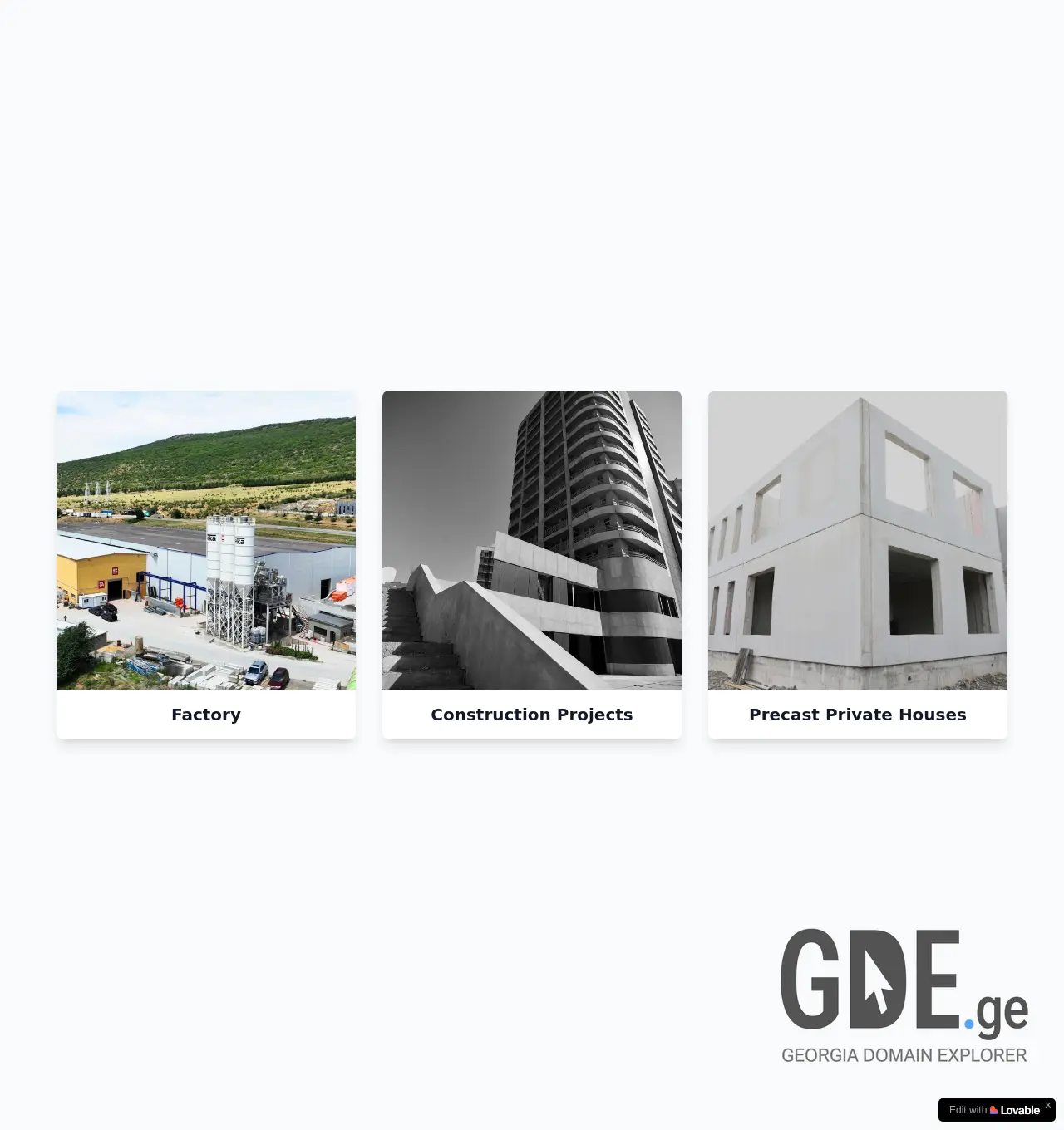 Screenshot of the site megaholding.ge at 2025-12-03