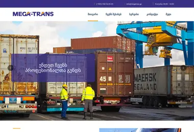 Скриншот megatrans.ge