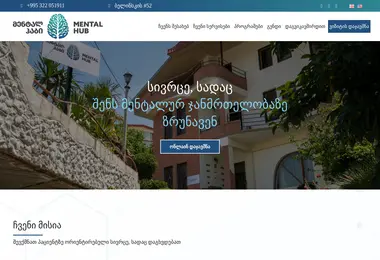 Screenshot of mentalhub.ge