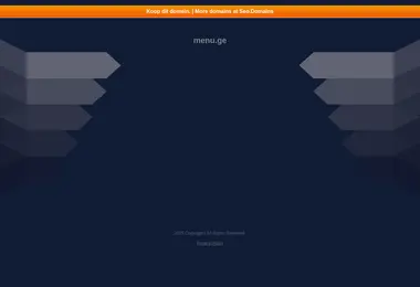menu.ge-ის ეკრანის სურათი