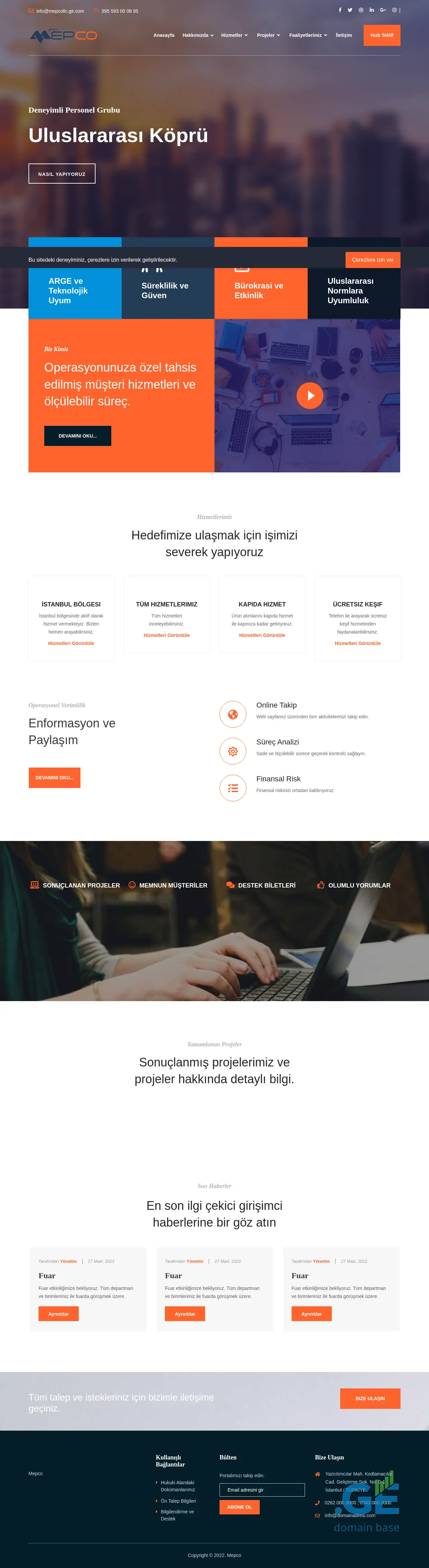 Screenshot of the site mepcollc.ge