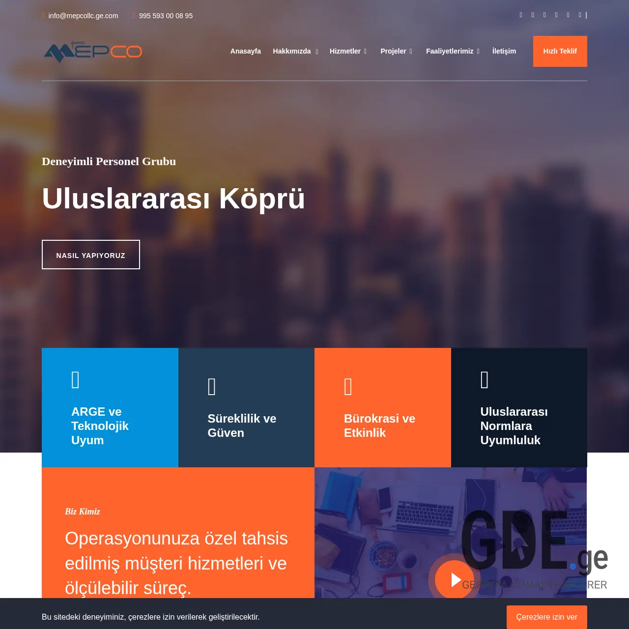 Screenshot of the site mepcollc.ge at 2025-12-11