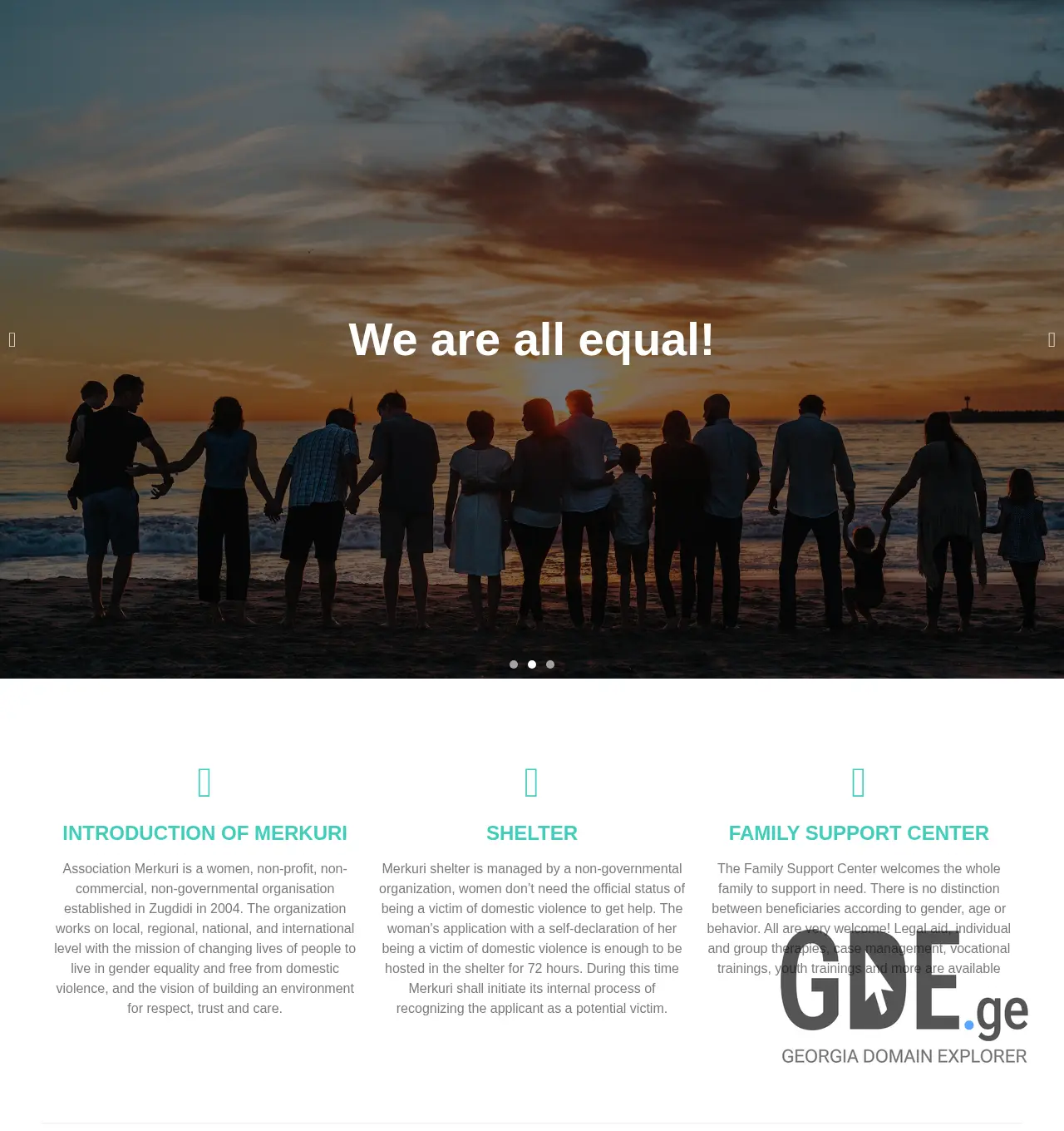 Screenshot of the site merkuri.org.ge at 2025-12-01