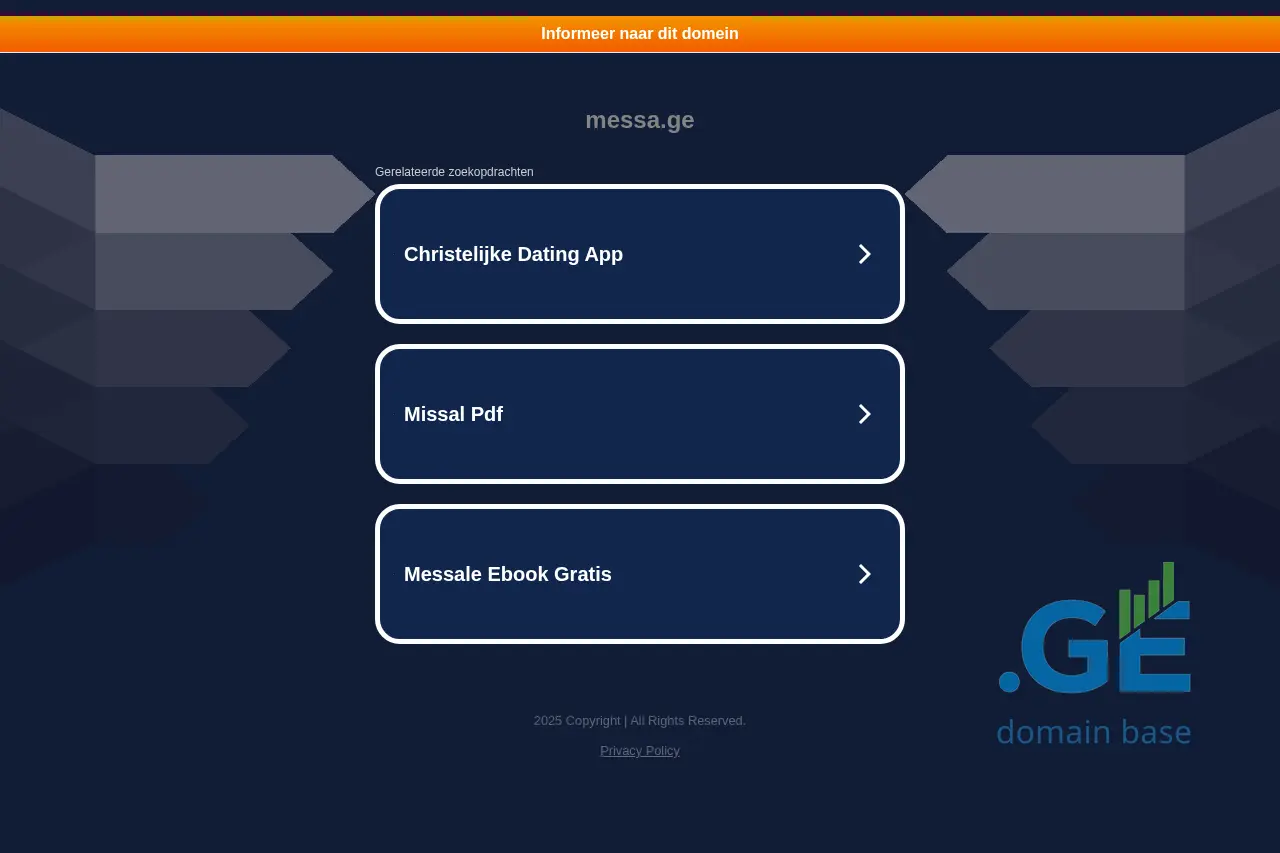 Screenshot of the site messa.ge
