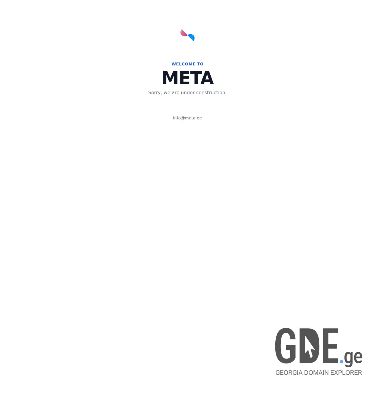 Screenshot of the site meta.ge at 2025-12-01