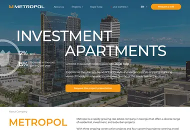 Screenshot of metropol-batumi.ge