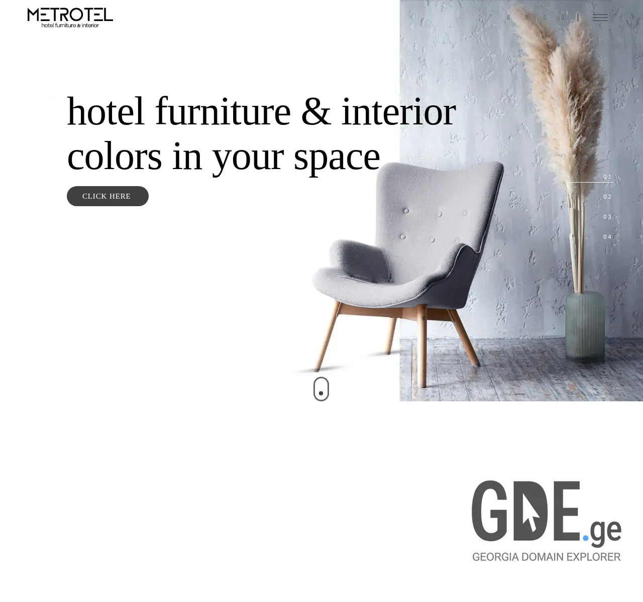 Screenshot of the site metrotel.ge at 2025-11-26