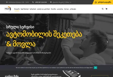 Screenshot of mgamotors.ge