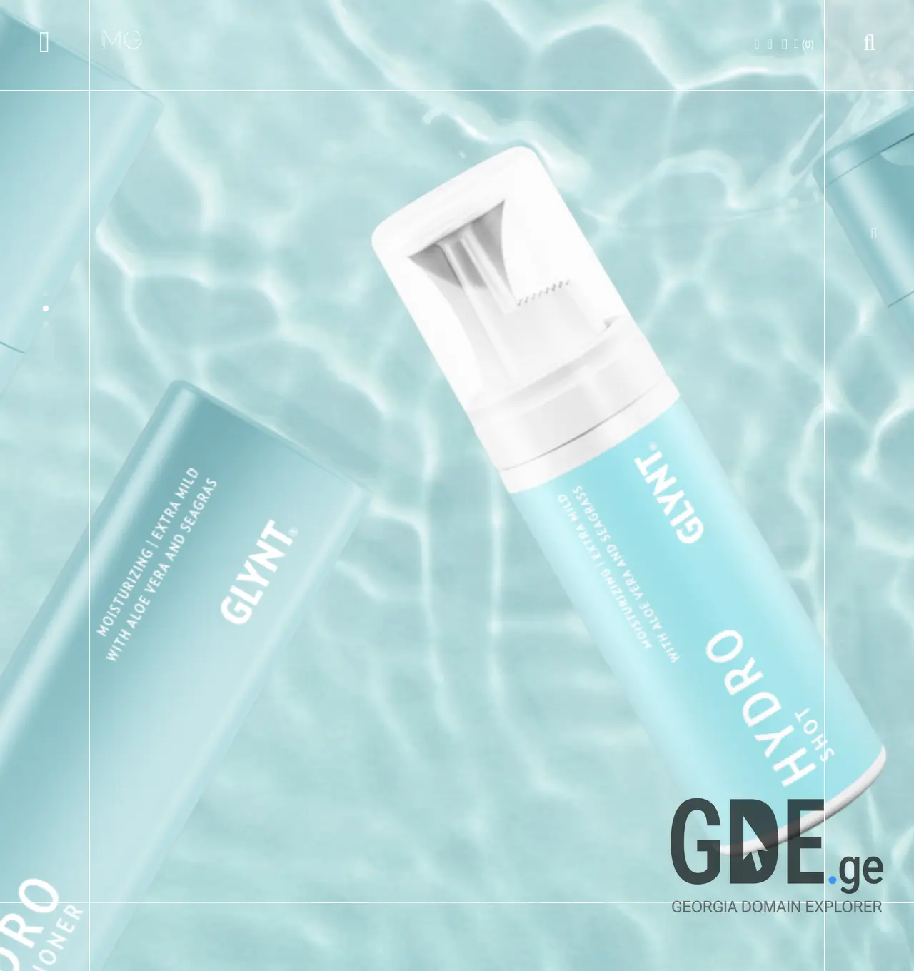 Screenshot of the site mgcosmetics.ge at 2025-12-03