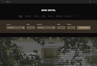 Скриншот mgkhotel.ge