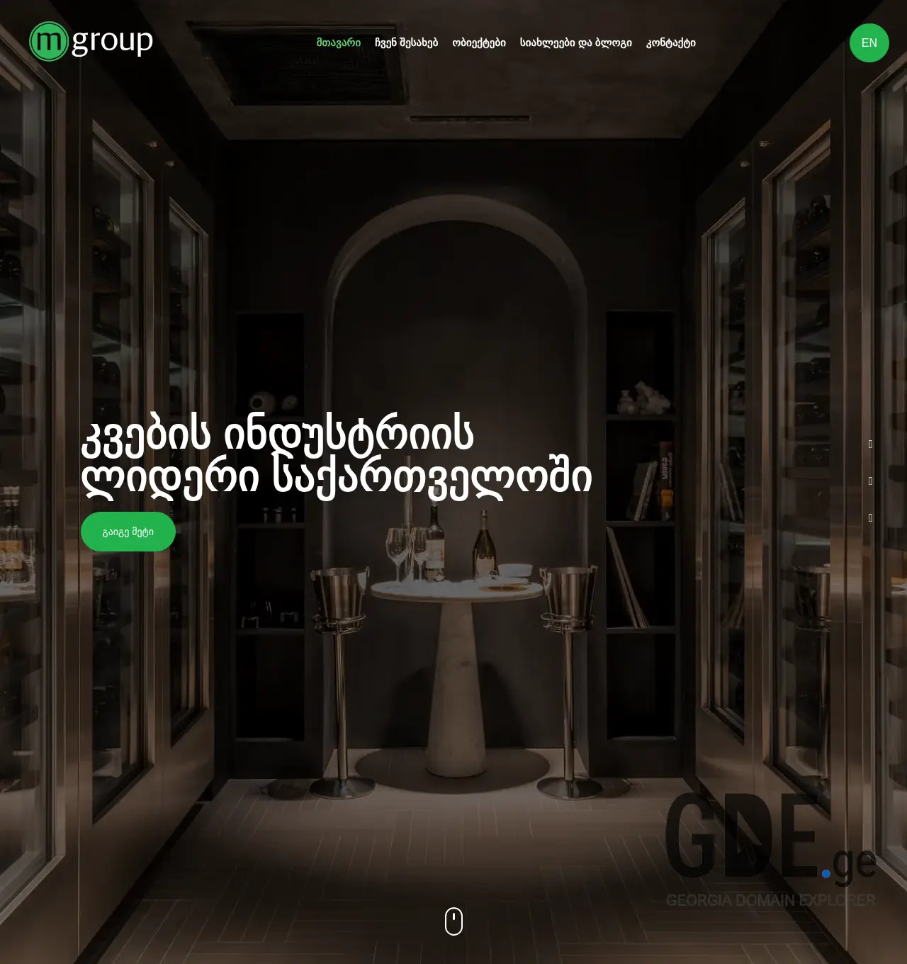 Screenshot of the site mgroup.ge at 2025-11-29