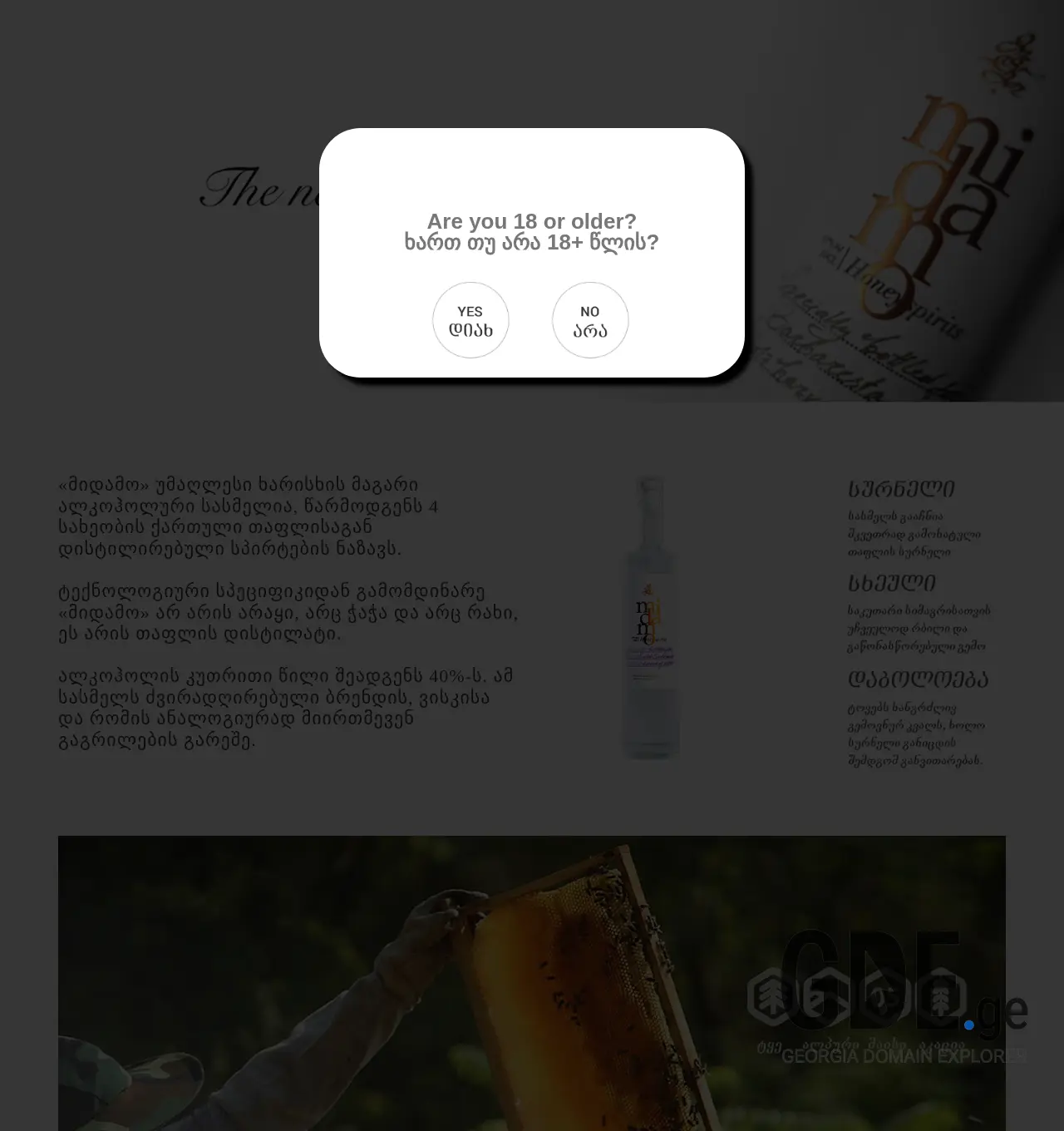 Screenshot of the site midamo.ge at 2025-12-01