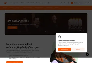 Screenshot of migrants.ge