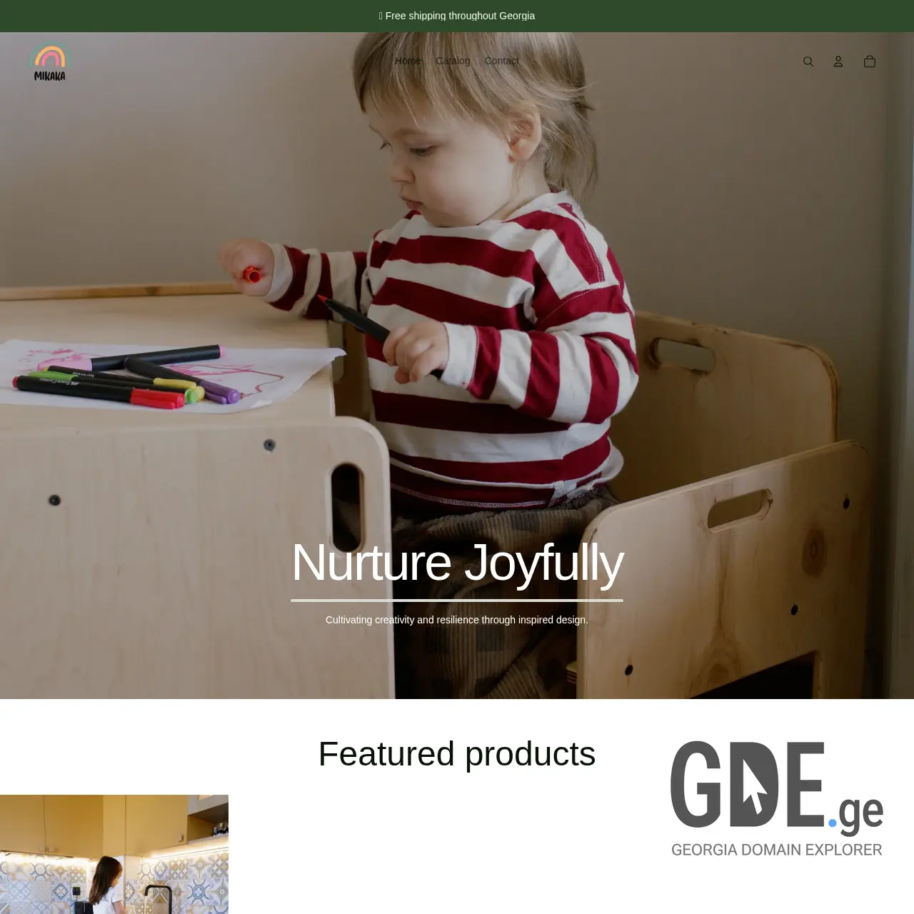 Screenshot of the site mikaka.ge at 2026-01-27