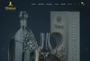 Screenshot of mildiani.ge