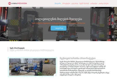 Screenshot of milebisshedugeba.ge