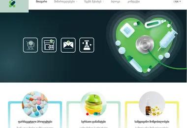 Screenshot of milenium.ge