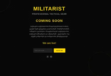 Screenshot of militarist.ge