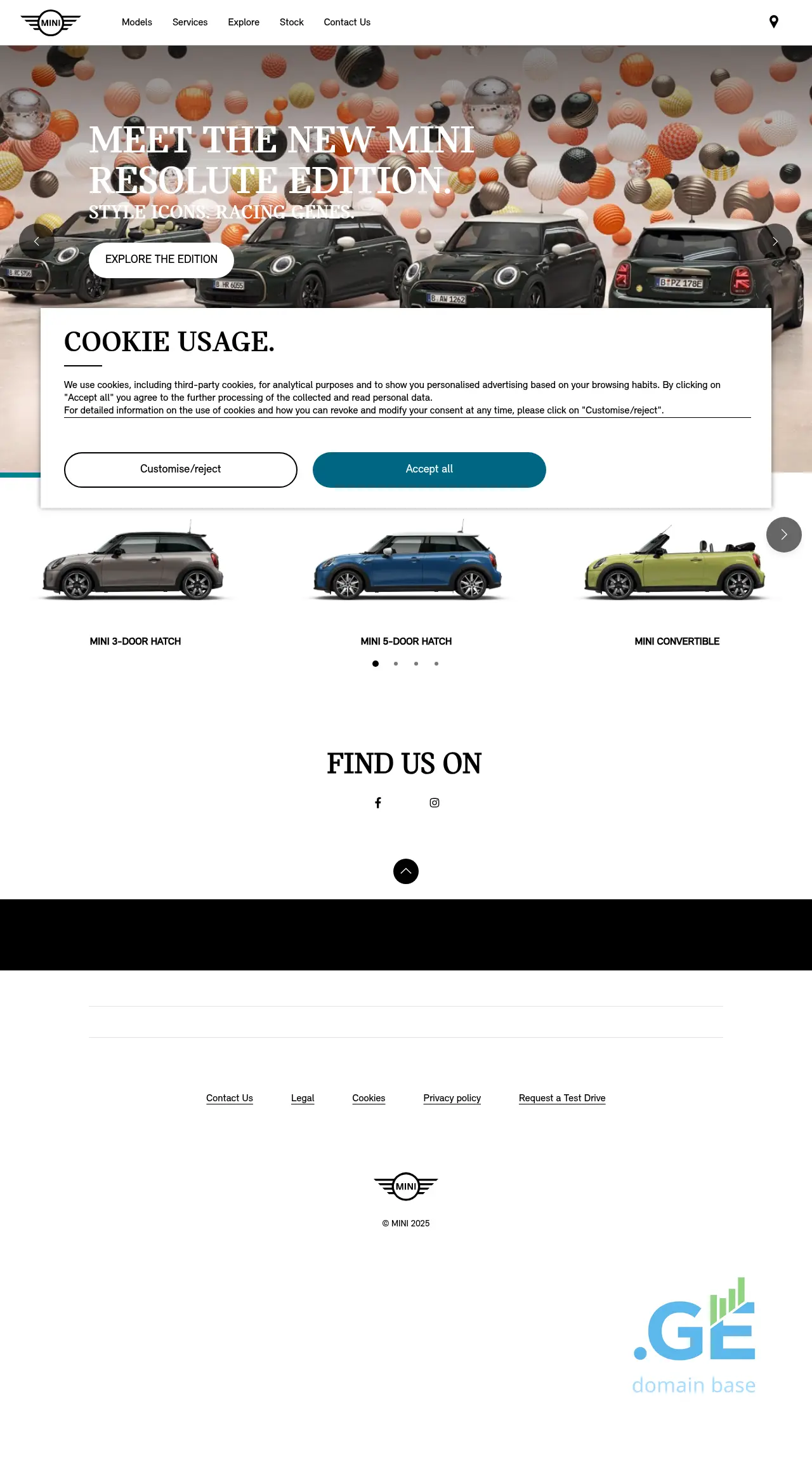 Screenshot of the site mini.ge