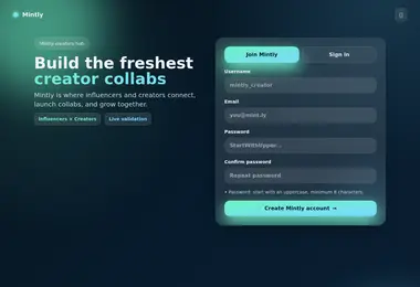 Screenshot of mintly.ge