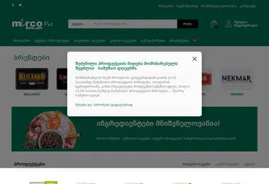 Screenshot of mircopet.ge