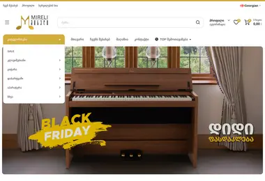 Скриншот mireli.ge