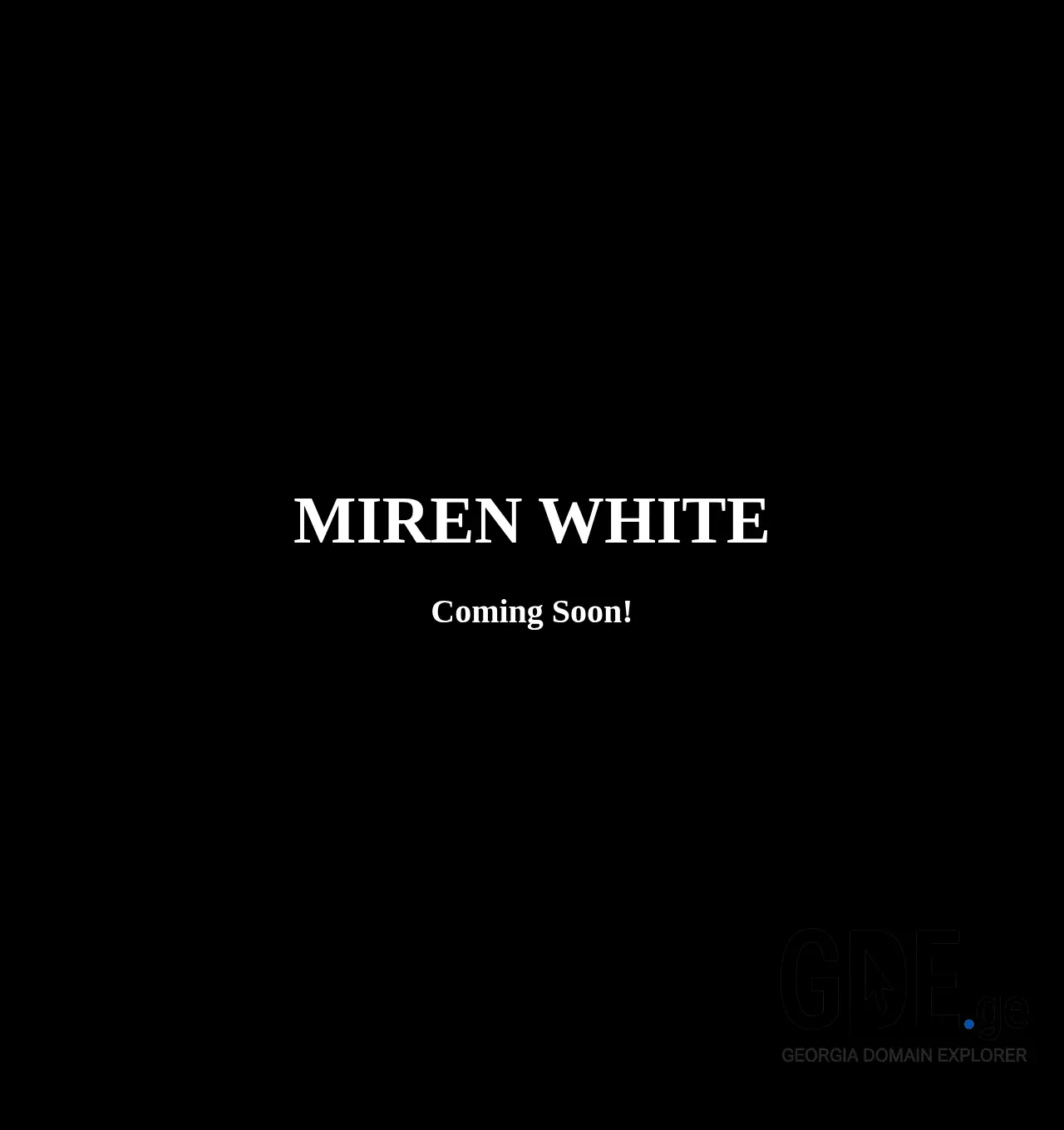 Screenshot of the site mirenwhite.ge at 2025-12-06