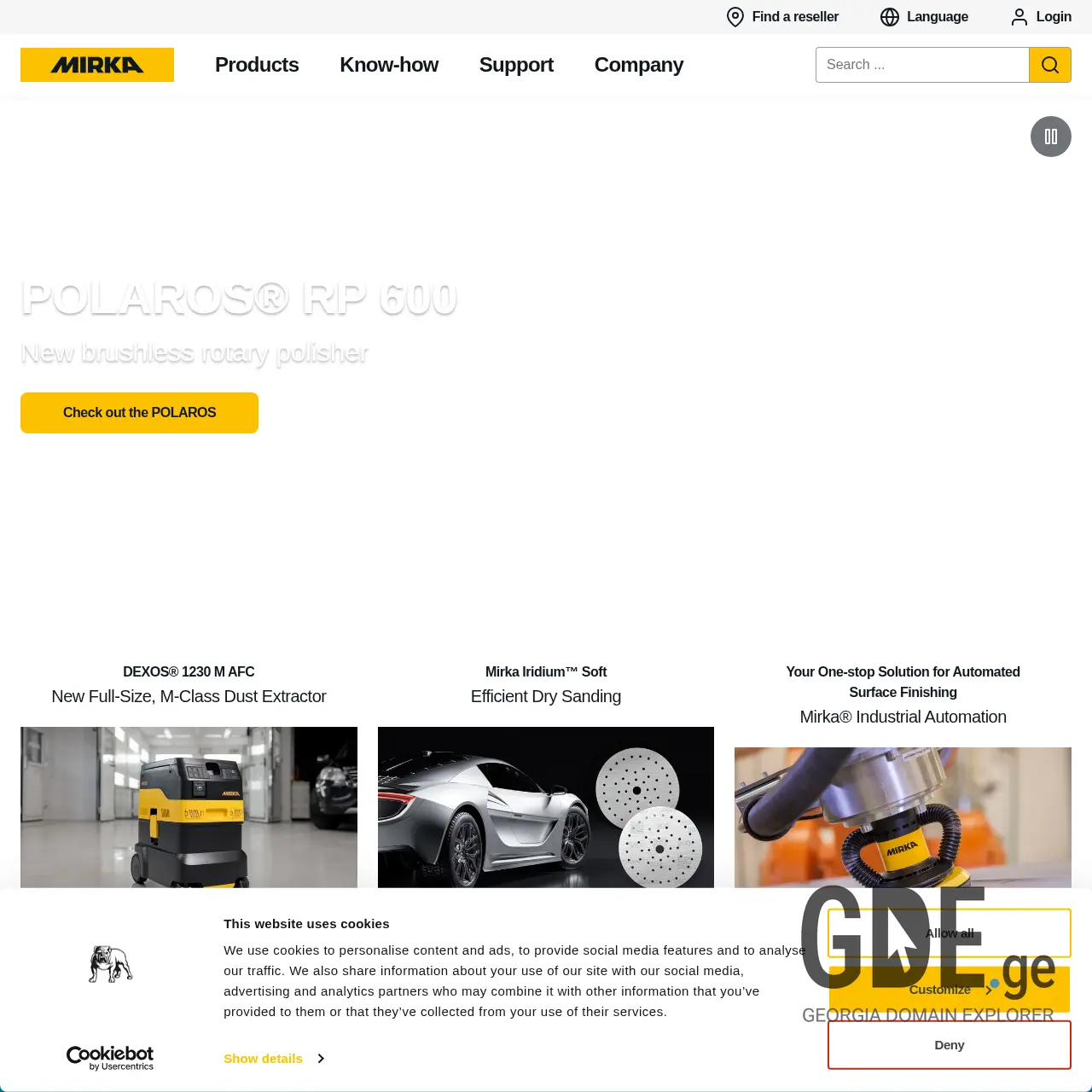 Screenshot of the site mirka.ge at 2026-01-22