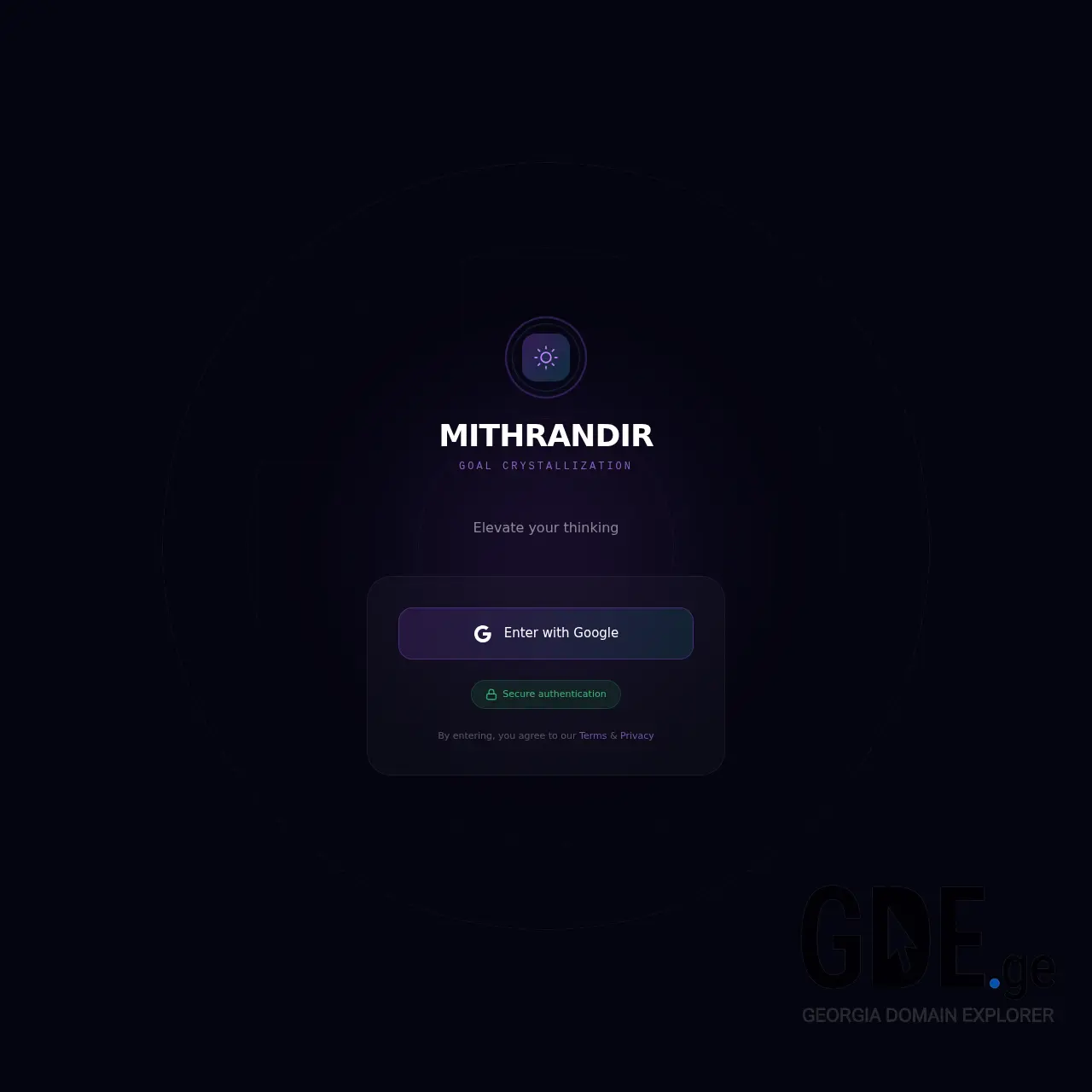 Screenshot of the site mithrandir.ge at 2026-01-15