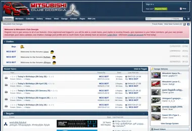 Screenshot of mitsubishi-club.ge