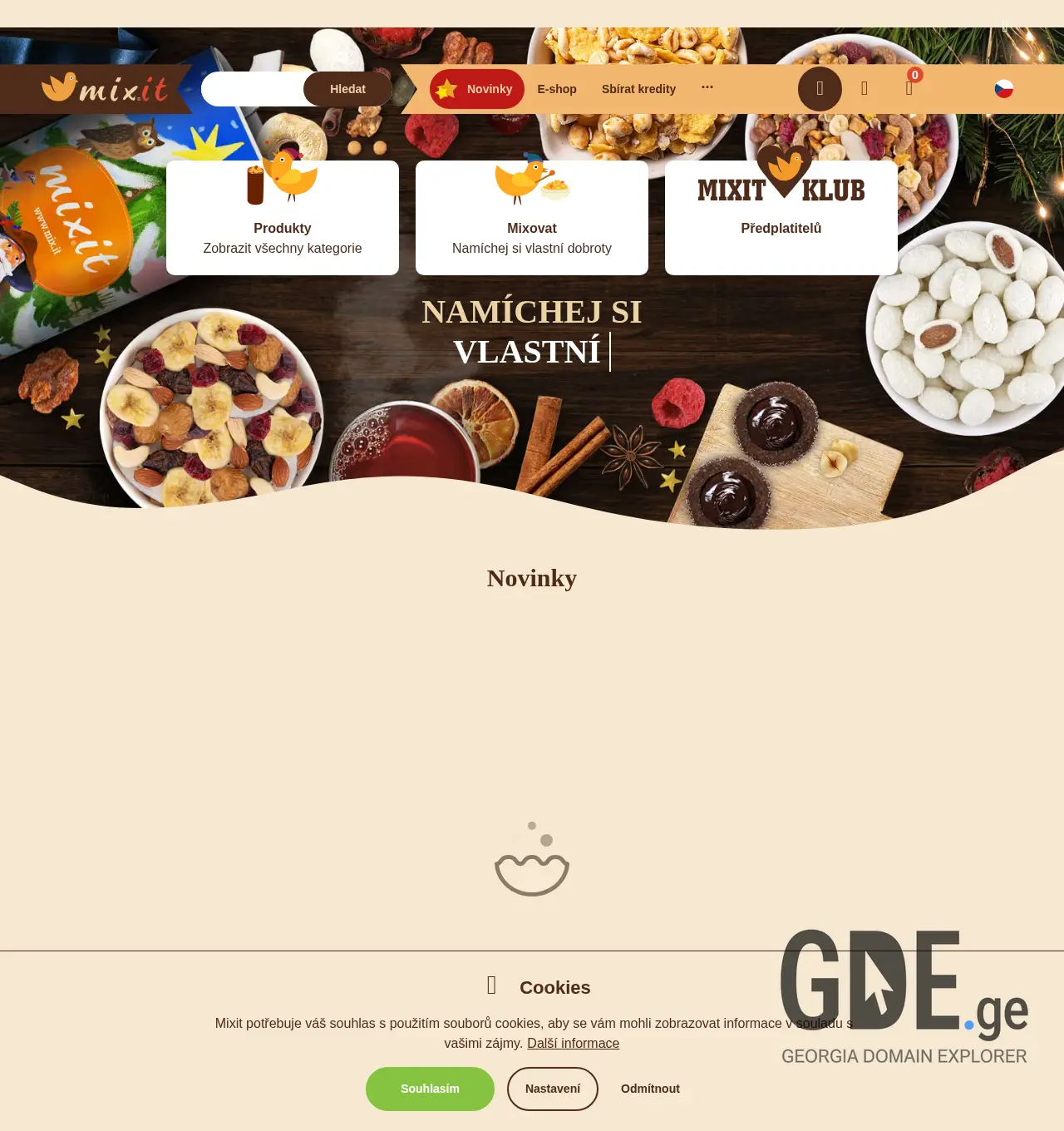 Screenshot of the site mixit.ge at 2025-12-06