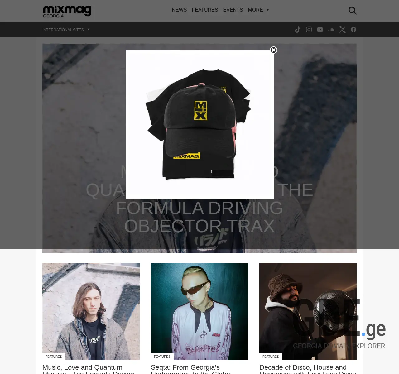 Screenshot of the site mixmag.ge at 2025-11-26