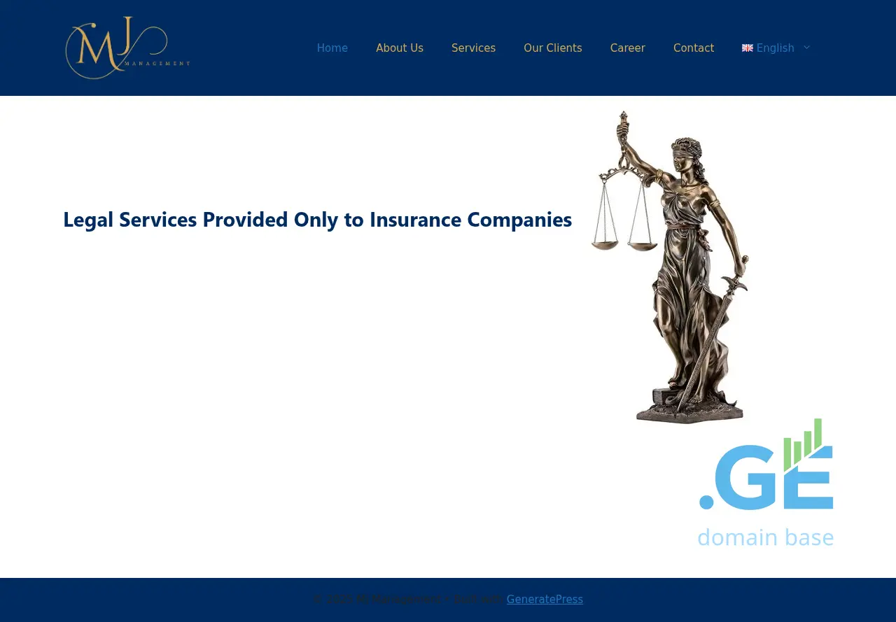 Screenshot of the site mjmanagement.ge