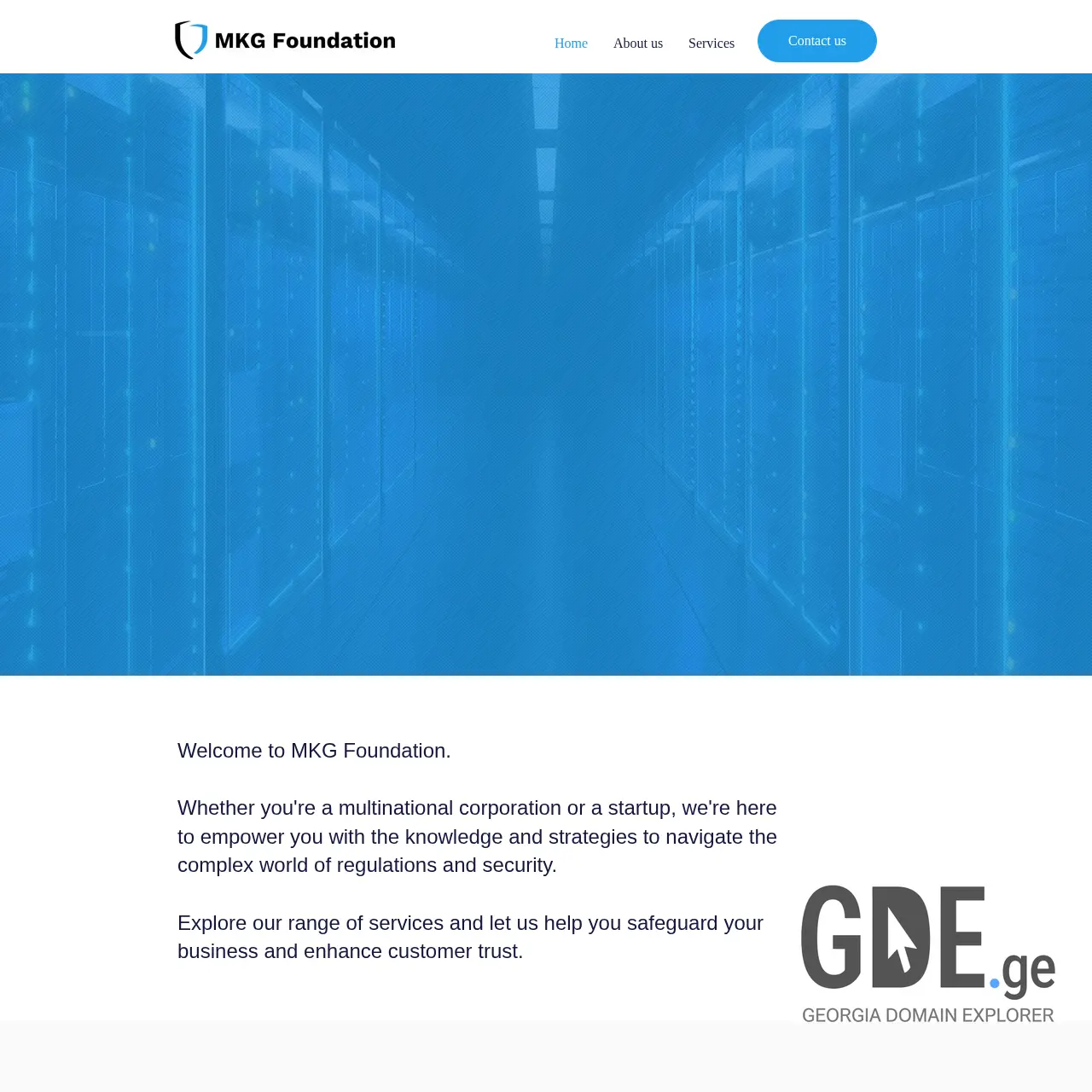 Screenshot of the site mkg.ge at 2025-12-11