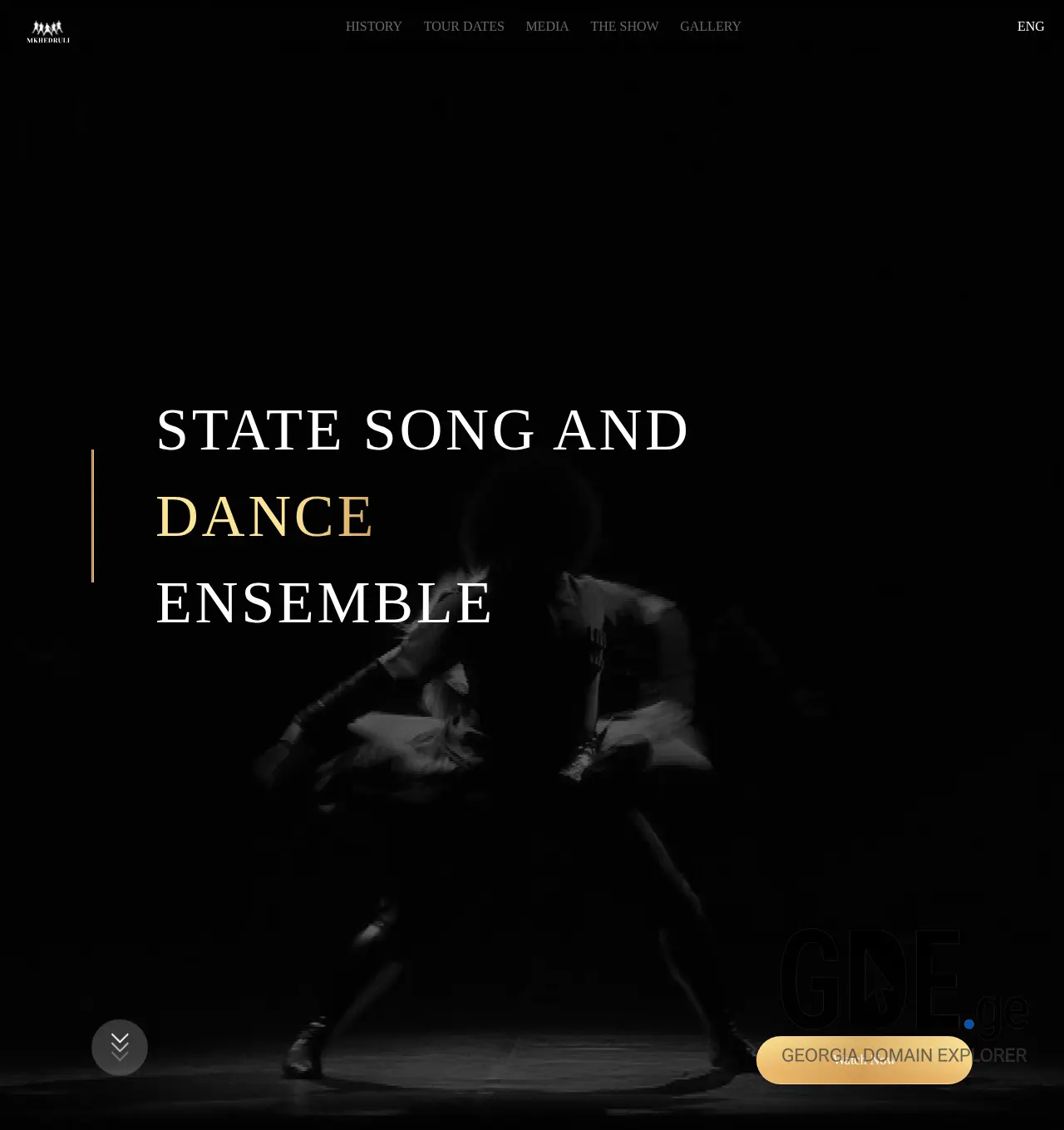 Screenshot of the site mkhedruli.ge at 2025-12-03