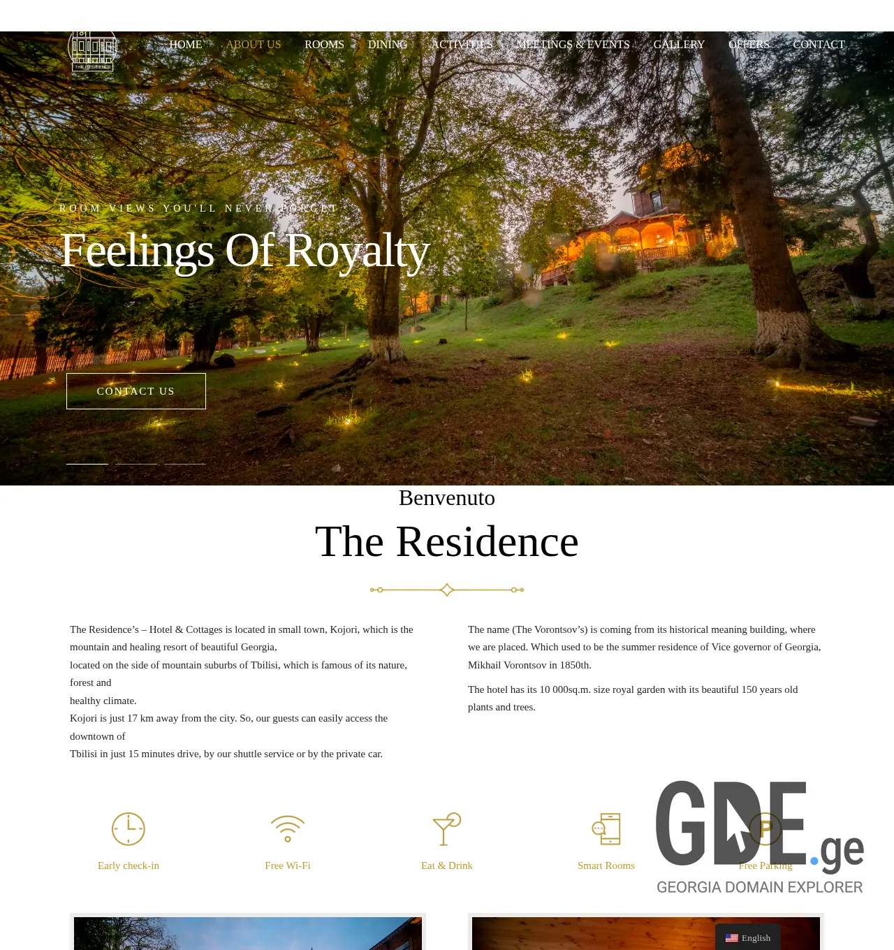 Screenshot of the site mkrooms.ge at 2025-12-03