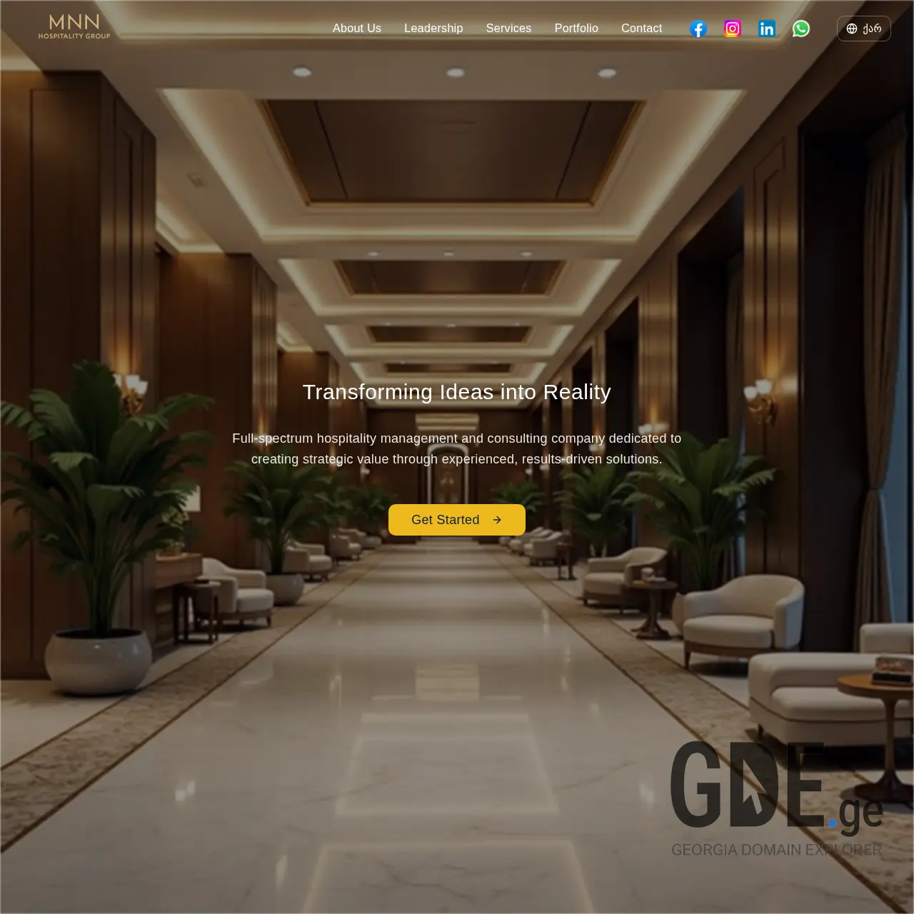 Screenshot of the site mnngroup.ge at 2025-12-12